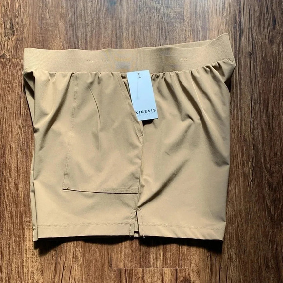 Kinesis Women’s Athletic Shorts Size Large Brown Cocoa Creme New - Picture 8 of 9